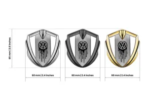VW Insignias de Coche Tunado Detalle Metal Brillo